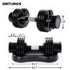 12.5KGS RÉGLABLE DUMBBELL HOME GYM WORKOUT EQUIPMENT USA STOCK a49