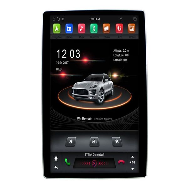 12 8 pouces rotatif PX6 6 Core 4 32G Android 9 0 DSP universel 2 din voiture DVD Radio player310H