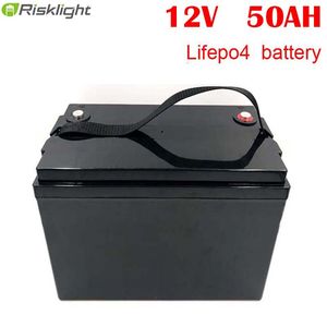 Batterie au lithium lifepo4 12V 50ah à cycle profond 12.8v, pour camping-car/système solaire/yacht/chariots de golf, stockage et voiture