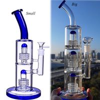 12.9 pouces Matrice Perc Glass Bong Bangs Bosillahs Recycler Dabs Fumer Glass Pipe Gravity Bong