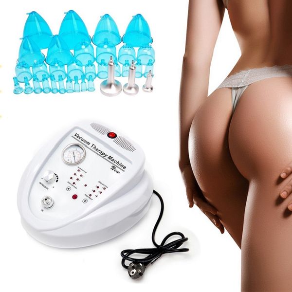 12 modèles réglables pour agrandissement des fesses, cellulite, amincissement, aspiration lymphatique, fesses, masseur de sein, ventouses, machine de thérapie sous vide, 30 tasses bleues