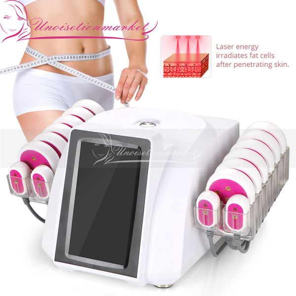 12 grandes 4 petites palettes LED Laser 5 mw soins de la peau élimination des graisses minceur Machine corps Couture beauté équipement de Massage