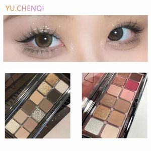 12 Kleur Glitter Matte Pearlescent Eye Nose Shadow Palette Make -up Cosmetica Herlichter Professional Women Beauty Tools 240425