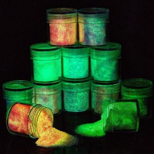 12 Kleur Luminous Powder Resin Pigment Diy Epoxy Resin Mold Nail Art Glitter Poedergloed in de donkere sieraden die benodigdheden maken