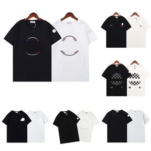 Camiseta básica para hombre, diseñador para mujer, camisetas con insignia bordada doble, camisetas gráficas para hombre, camiseta de verano