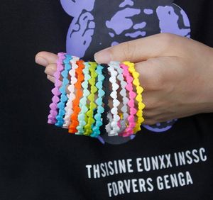 12 kleuren siliconen jelly armband mode liefde hart vorm volwassen en kinderen partij decoratie armbanden creatief verjaardagscadeau