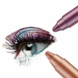 12 kleuren waterdicht blijvende parelmoer oogschaduw potlood bruin zwart glitter liggen zijderups eyeliner pen naakt oogpigment make-up V6uh #