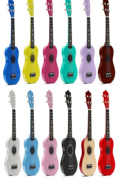 12 Colors 21quot soprano ukelele de bosswood nylon 4 cuerdas guitarra acústica bajo instrumento musical de cuerda para principiantes4922587