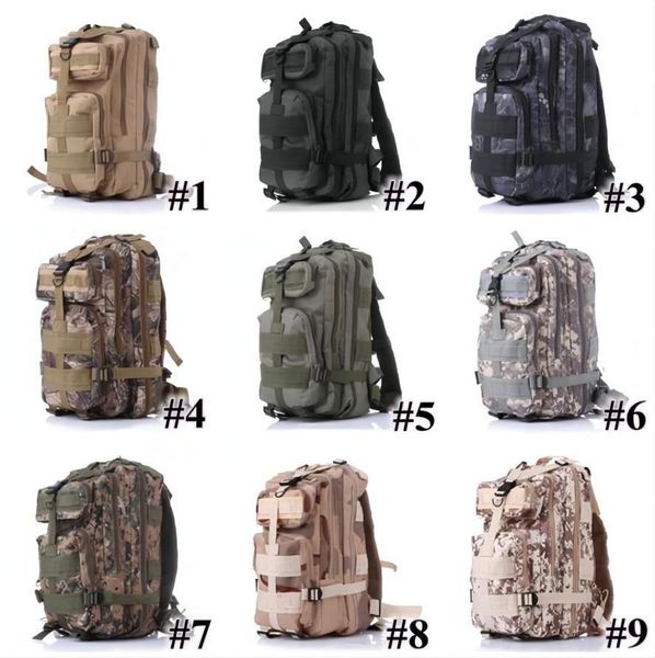 12 colores 30L Senderismo Bolsa para acampar Bolsas militares para exteriores Mochila táctica para trekking Mochila Moda Contáctenos para más detalles