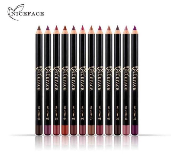 12 couleurs marque crayons à lèvres crayon à lèvres mat maquillage imperméable à l'eau lèvres 2018 rouge à lèvres mat crayon à lèvres lisse cosmétiques nus7846457