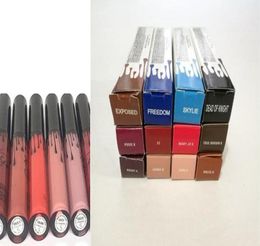 12 couleurs Brand Lipgloss Lipstick Cosmetics Lip Lip Gloss Liquid Matte Lip Stick Red Velvet Makeup Mélange Color6708275
