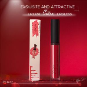 12 colores crema textura brillo de labios Sexy mujer maquillaje líquido lápiz labial de larga duración hidratante satén labio maquillaje brillo de labios