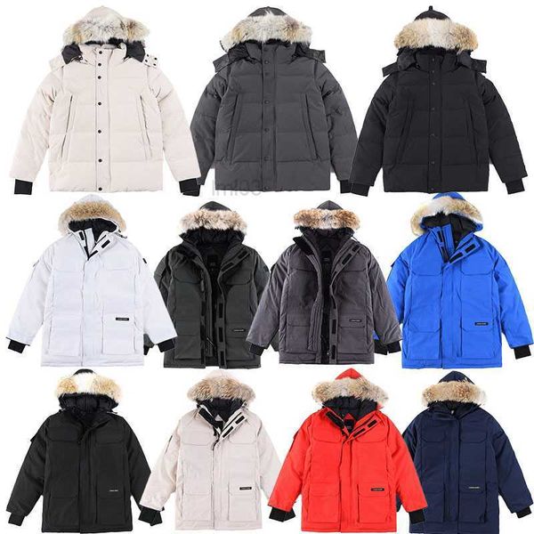 12 couleurs Designer Vêtements Top Quality Canada G08 G29 Real Fur Mens Jacket Womens Coat Duck Duck Down Vestes Winter Parka8uqt