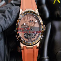 12 kleuren mode heren horloges 43 mm 326-00 18k roségoud automatisch mechanisch El Toro eeuwigdurende kalender GMT MULTI-FUNCTIONS278T