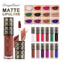 12 kleuren Matte Liquid Lipstick Lip Gloss Hydraterende waterdichte Duurzame Lip Mud Nit-Stick Cup Rose Red Make-up