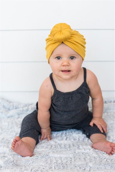 12 couleurs bébé filles bandeau enfants foulard chapeau couleur unie noué indien pull casquette bandeaux livraison gratuite 20