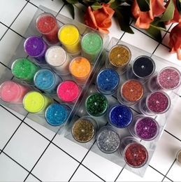 12 kleuren Poeder Shimmer Glitter 20G voor Tijdelijke Tattoo Diamant Verf Lichaam Diy Nail Decoratie Art 240220