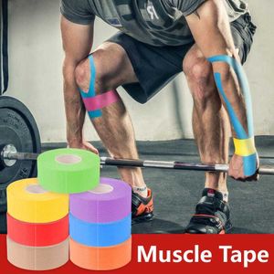 12 kleuren zelfklevende elastische bandage elastoplast wrap tape sportbeschermer voor knie vinger enkel palmschouder 2.5cmx5m