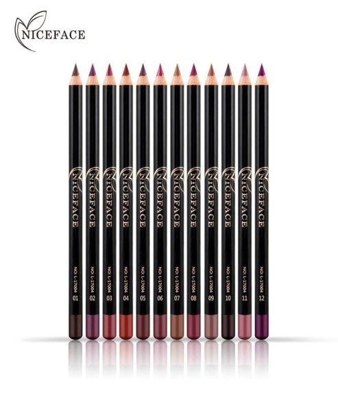 12 couleurs ensemble crayons à lèvres de marque crayon à lèvres mat maquillage imperméable lèvres rouge à lèvres mat crayon à lèvres lisse cosmétiques nus2413249