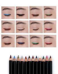 12 Colorsset Eye Mapeante delineador de ojos Pencil Menow Imploude Lip Stick Beauty Pen Eye Liner Cosméticos Ojos de maquillaje Cosmética3978319