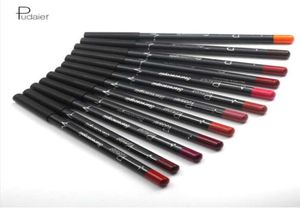 12 couleurs ensemble Sexy mat rouge à lèvres Lipliner crayon à lèvres mat nu Lipsliner stylo ensemble beauté maquillage outil Cosmetic2702058