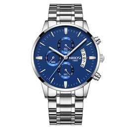 12 colori orologio Masculino Orologi da uomo Famosi Top Brand Moda uomo Casual Dress Watch NIBOSI Orologio da polso al quarzo militaree230c