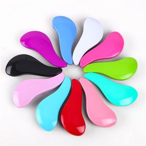 12 couleurs petit peigne à cheveux en plastique TT outils de brosse de beauté personnalisés en gros brosses à cheveux livraison gratuite 20