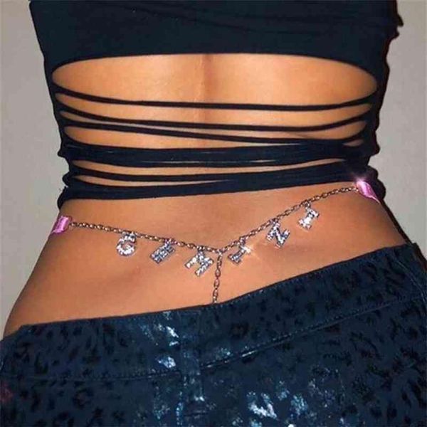 12 Constellation String Eith Lettres Ventre Chaîne Ceinture Ceinture Sexy Corps Bijoux Accessoires Pour Women2828