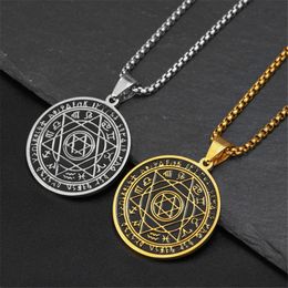 12 Constellations Hexagram Star van David Pendant Necklace for Men 14K Gold Israel Joodse sieraden Verjaardagsgeschenk