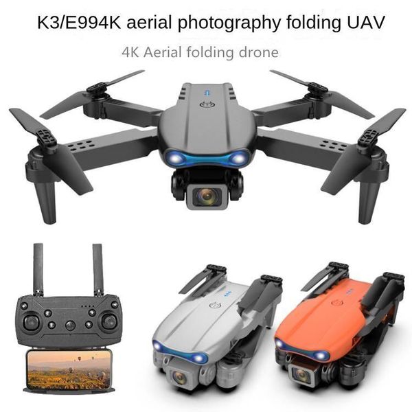 12 avantages principaux K3 UAV pliable pro 4K, télécommande longue distance, avion HD pour la photographie de surface, hauteur fixe