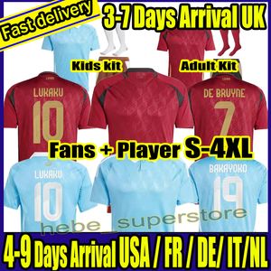 12 dagen komen aan S-4XL 24 25 Nieuw België de Bruyne R. Lukaku E. Hazard National Team Fan Player Version Soccer Jerseys Mertens Tielemans voetbalshirt Kinderuniformen