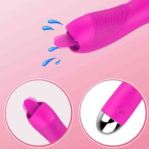 12 Frequency Tongue Licking Vibrator Sile Clitoris Stimulator Sex Toys for Woman Female Marbator G-spot Massager L220711