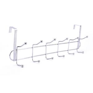 12 crochets porte de salle de bain support suspendu cuisine organisateur suspendu porte vêtements cintre crochets sur porte support porte-serviettes T200415326K