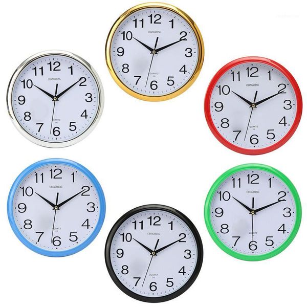 Relojes de pared Pantalla de 12 horas Silencioso Retro Moderno Redondo Colorido Vintage Rústico Decorativo Antiguo Dormitorio Tiempo Cocina Hogar Clock1