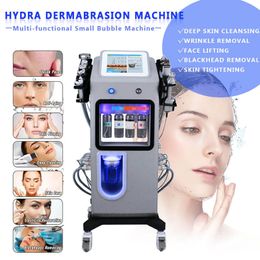 Máquina de limpieza facial 12 en 1 multifunción aqua para el cuidado de la piel de los ojos, máquina profesional de diamante para microdermoabrasión
