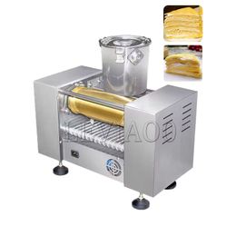 12 Inch Commercieel Gebruik Duizend Laag Pannenkoek Mini Mille Crêpe Taart Machine Mango Durian Loempia Huid Pannenkoeken Maken Maker