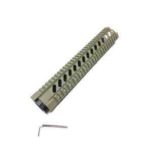 12 inch Free Float Quad Rail Handkappen Flat Dark Earth Color