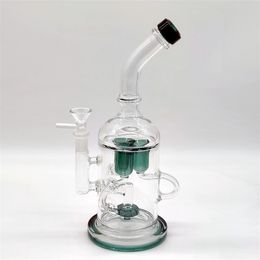 12 inch bedwelmende bong premium drie buizen gewricht gemengde kleur neo fab hookah water pijp glazen bongs met 14 mm kom klaar voor gebruik us magazijn