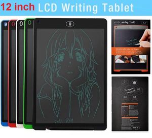 Tablette d'écriture LCD 12 pouces, pavé tactile, tableau électronique de bureau, réfrigérateur magnétique, stylet de message, cadeaux d'anniversaire pour enfants, de noël, vente en gros