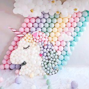 Ballon macaron en latex couleur bonbon, 12 pouces, décoration pour fête d'anniversaire, noël, mariage, réception-cadeau pour bébé, ballon à hélium