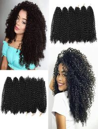 Tresses de crochet de crochet de 12 pouces MARLYBOB CHEAUX AFRO TRAIDES CURLY CURLYS OBRE TREDING SYNTHÉTIQUE EXTENSION 8556397