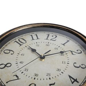 12 inch stille wandklok antieke armoedige kunststijl creatieve retro quartz klokken vintage horloges reloj pared kloke woonkamer