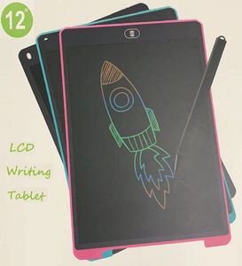 Tableta de escritura de 12 pulgadas, pantalla portátil colorida, Bloc de notas LCD, almohadilla gráfica de dibujo, pizarra, precio al por mayor