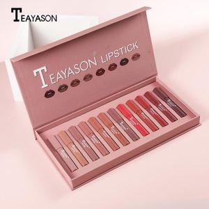 12 Lipsticks Velvet Air Lipstick Set Matte Langdurige Hydraterende en Waterdichte Professionele Make-up TSLM1