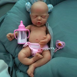 12 Micro Preemie Full Body Siliconen Babypop Jongen Liam Girl Nova Levensechte Reborn Pop Surprice Kinderen Anti-Stress 240108