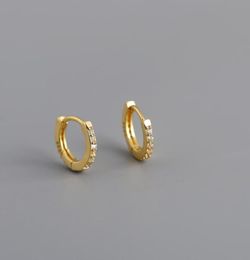 12 Mix Design Echt 925 Sterling Silber Ohrring Stud Ganze Hochwertige Mode Kleine Hoop Kreis Junge Mädchen Weiß Gold Earrin89583303790