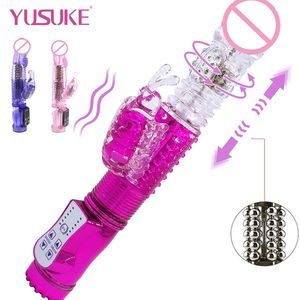 12 Modes gode vibrateur de poussée Double stimulateur clitoridien point G vagins jouets sexy pour femmes hommes adultes masturbateurs féminins