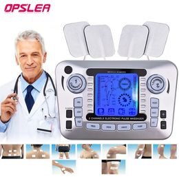 12 modos Máquina de cuidado de la salud TENS Electroestimulador muscular EMS Estimulador eléctrico Fisioterapia Alivio del dolor Masaje corporal 240314