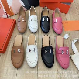 12% de rabais sur les chaussures de créateurs Edition pour femmes Baotou Baotou à moitié remorqueur extérieure sandales à talons bas Slippers Lefu chaussures