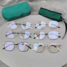 12 % Rabatt auf Sonnenbrillen von hoher Qualität, neuer Rahmen, Familie, flach, weiblich, Ni, gleiche Mode, dekorativer Spiegel, unregelmäßige Metallbrille 0681